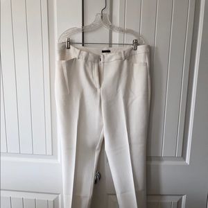 Winter white ankle pant